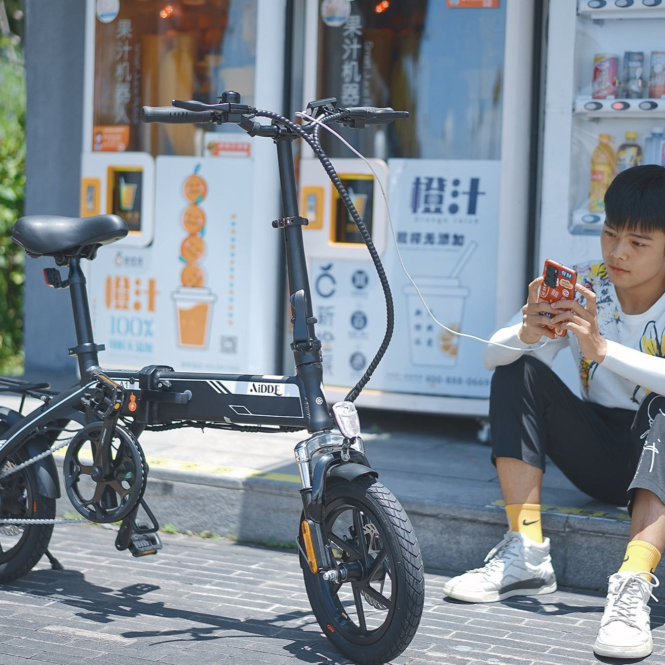 AiDDE 電動アシスト自転車 A1 シティサイクル 墨色