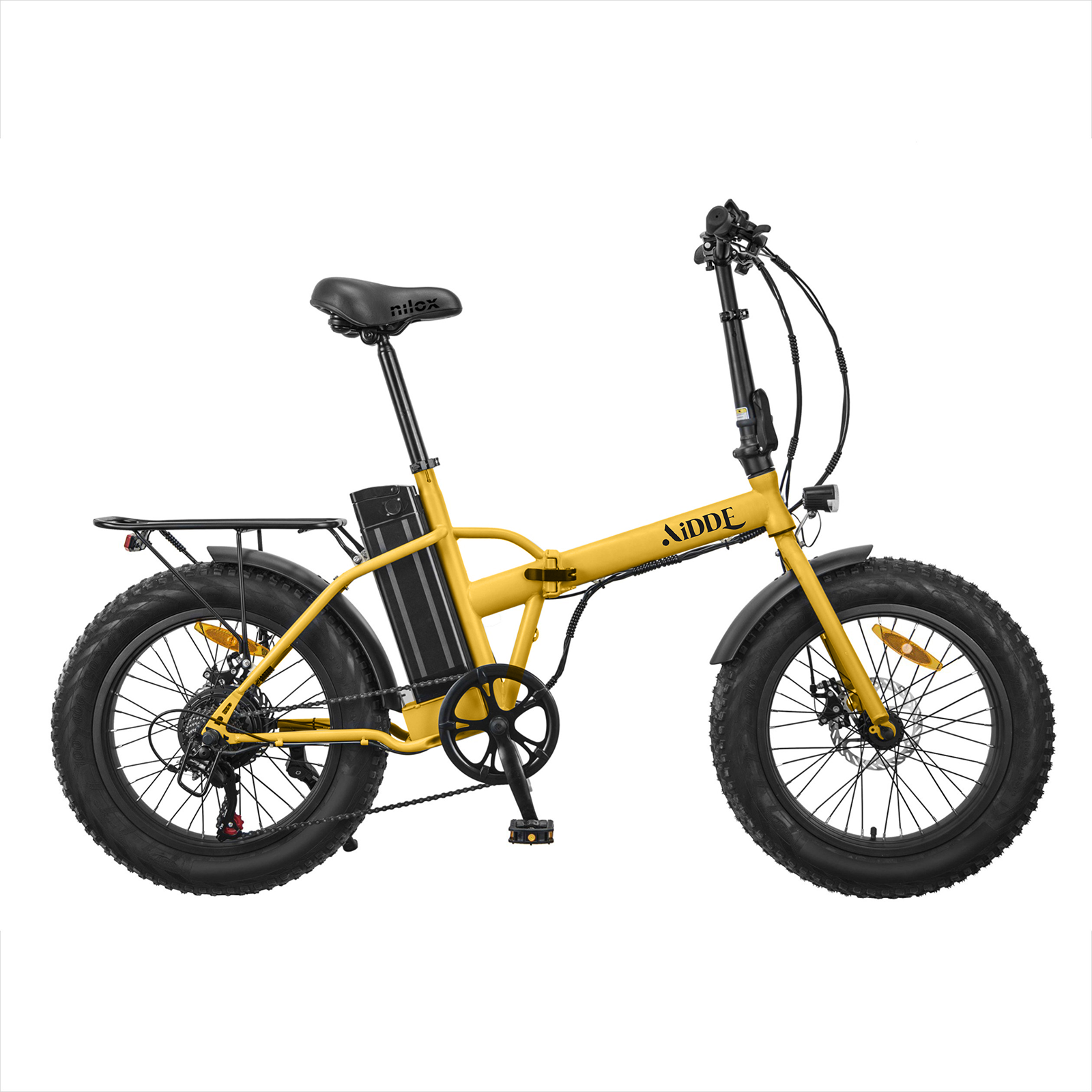 AiDDE 電動自転車 折りたたみ式 20インチ 最大走行距離80㎞ 7.8AH大容量バッテリー 公道可 シマノ製7段変速ギア搭載  防水 通勤 アウトドア E1
