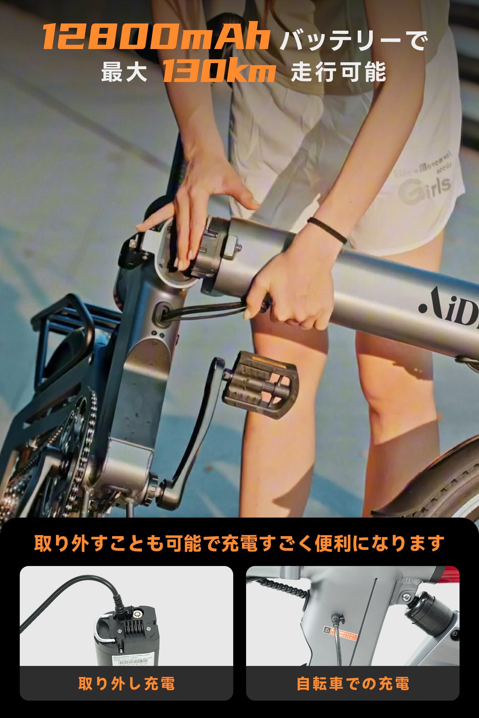 AiDDE 電動アシスト自転車 A3